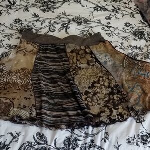 Patchwork Floral Skirt